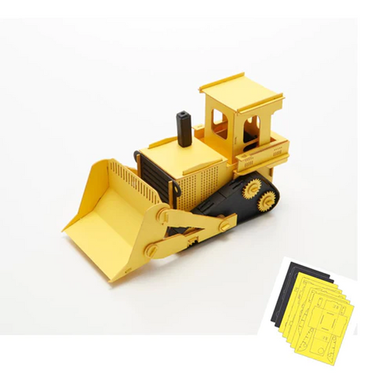 Aozora - Cars Craft - Bulldozer Paper Model
