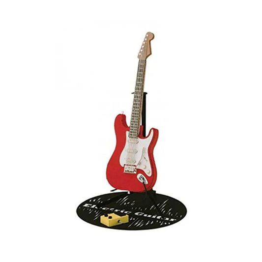 Paper Nano - Eletric Guitar Red Paper Model