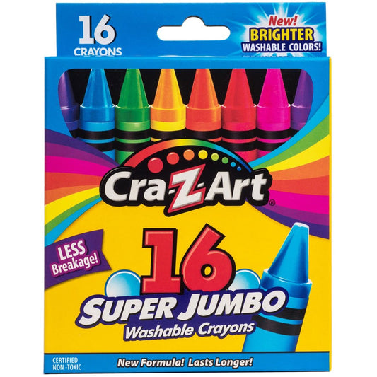 Cra-Z-Art Super Jumbo Washable Crayons (16 Piece Set)