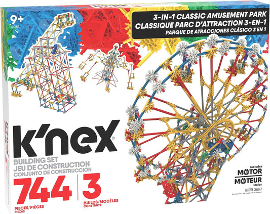 K'NEX - 3-In-1 Amusement Park 744 pieces 3 builds