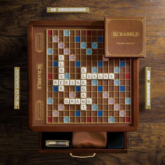 Winning Solutions Scrabble Classic Luxury Edition with Rotating Game Board