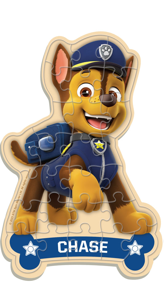 Crown - Paw Patrol Chase Wooden Character Puzzle 25pc