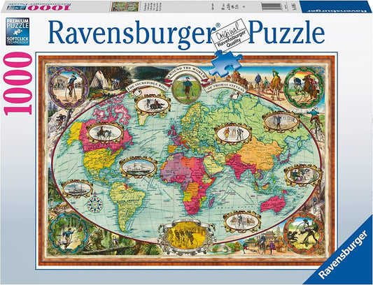 Ravensburger - Around the World by Bike Puzzle 1000pc