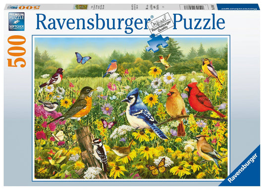 Ravensburger -  Birds in the Meadow Puzzle 500pc