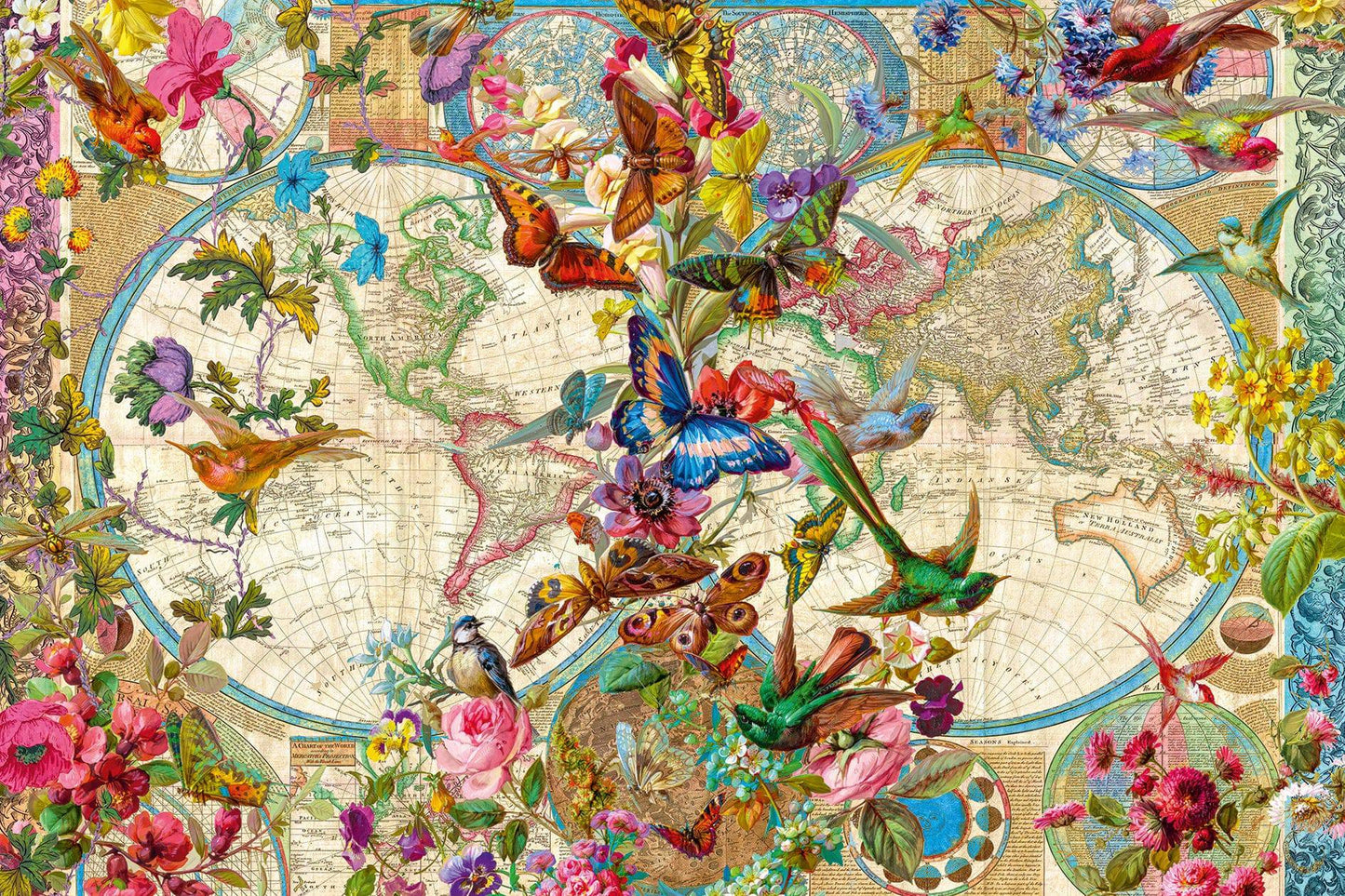 Ravensburger - Flora & Fauna World Map Puzzle 3000pc