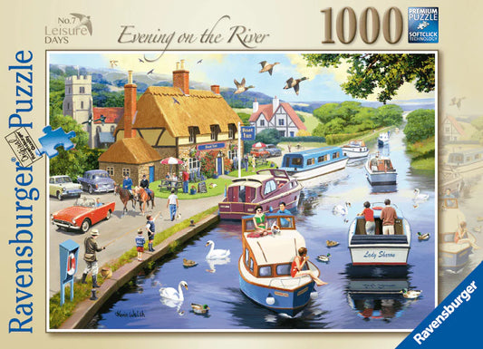 Ravensburger - Leisure Days No7, Evening on River Puzzle 1000pc