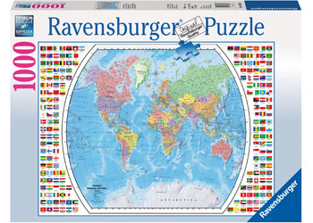 Ravensburger - Political World Map Puzzle 1000pc