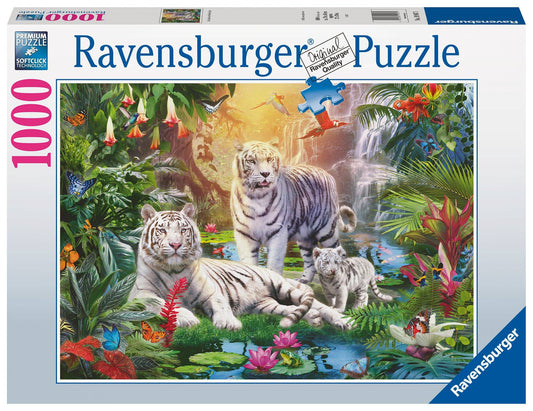 Ravensburger - White Tiger Family Puzzle 1000pc