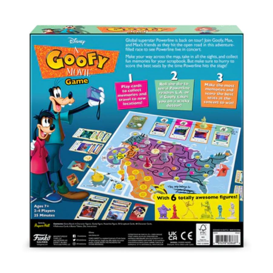 Back of the box for the Goofy movie game