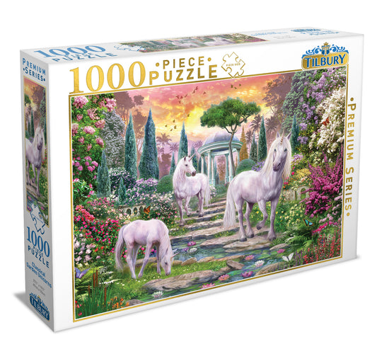 Tilbury - Classical Garden Unicorns Puzzle 1000pc