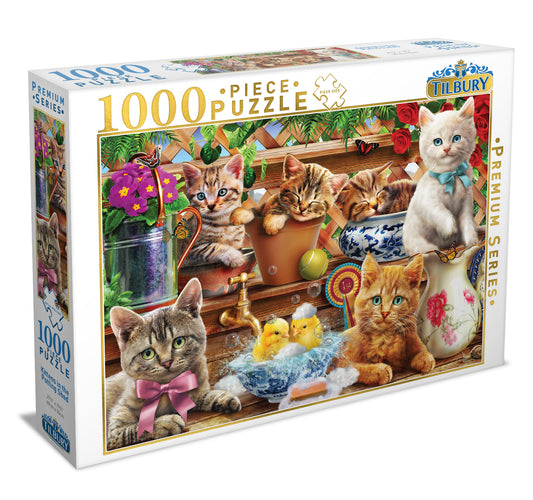 Tilbury - Kittens in the Potting Shed Puzzle 1000pc