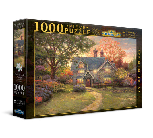 Harlington - Thomas Kinkade Gingerbread Cottage Puzzle 1000pc