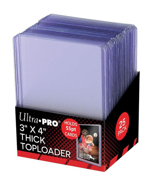 ULTRA PRO TopLoader Regular Clear (3" x 4") 55pt (PK 25)