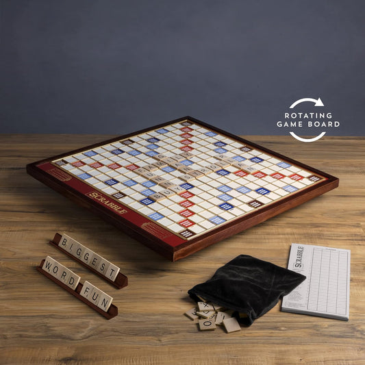 Winning Solutions Scrabble Giant Deluxe Edition with Rotating Game Board