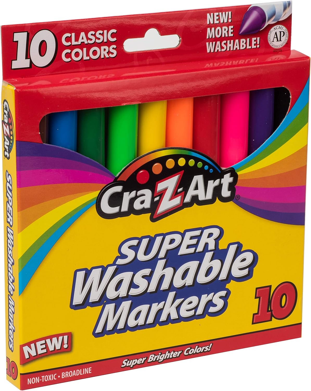 Cra-Z-Art Super Washable Markers (10 Piece Set)