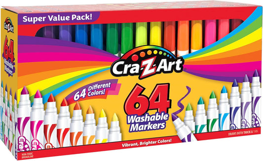 Cra-Z-Art Washable Markers (64 Piece Set)