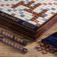 Winning Solutions Scrabble Deluxe Wooden Edition with Rotating Game Board