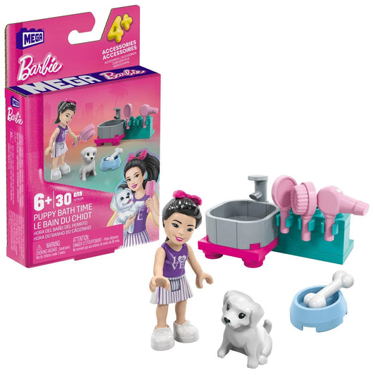 MEGA Construx Barbie Pet Care Playset - Puppy Bath Time