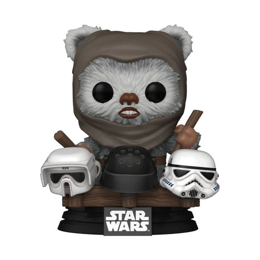 Star Wars: Return of the Jedi 40th Anniversary - Ewok with Helmets US Exclusive Pop! Vinyl [RS]
