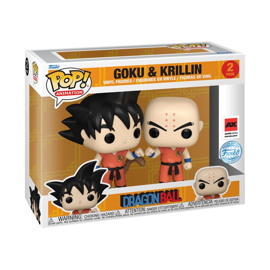 Dragon Ball Z - Goku and Krillin US Exclusive Pop! Vinyl 2-Pack