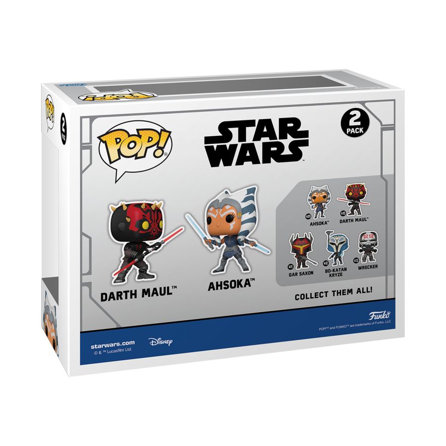 Star Wars: Clone Wars - Maul Vs Ahsoka US Exclusive Pop! 2 Pack