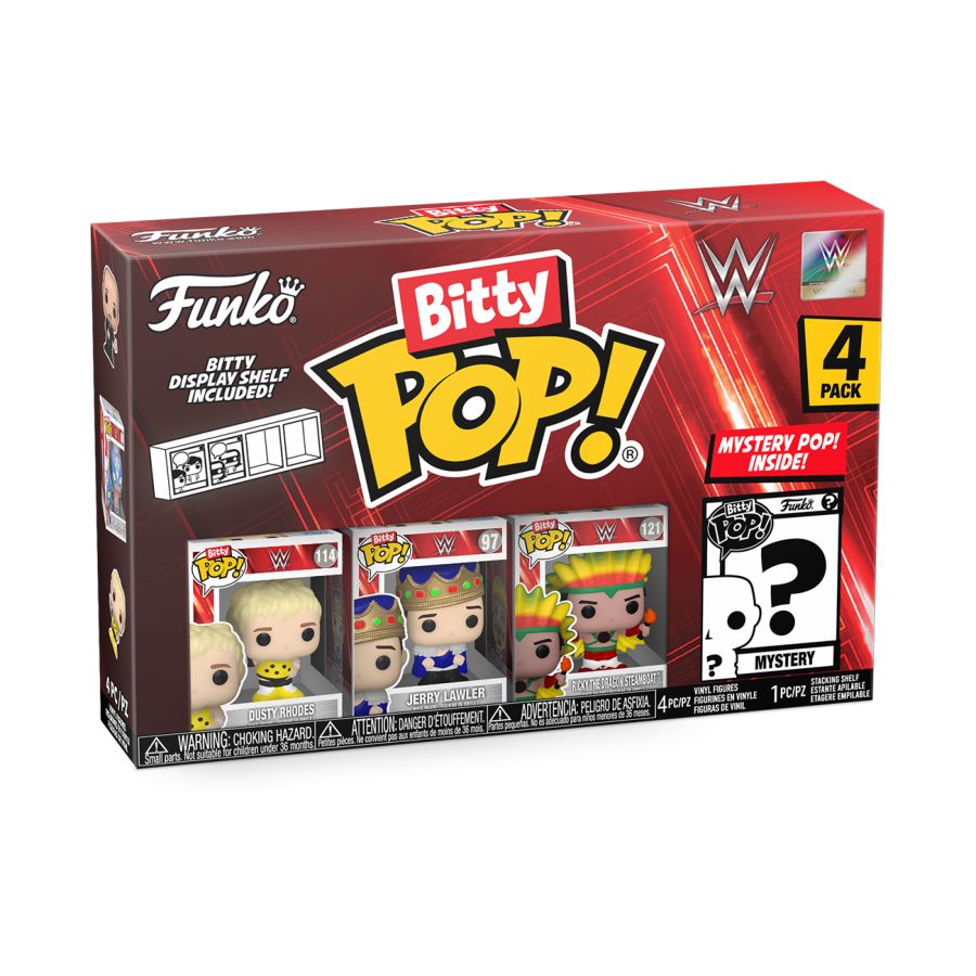WWE - Dusty Rhodes Bitty Pop! 4-Pack