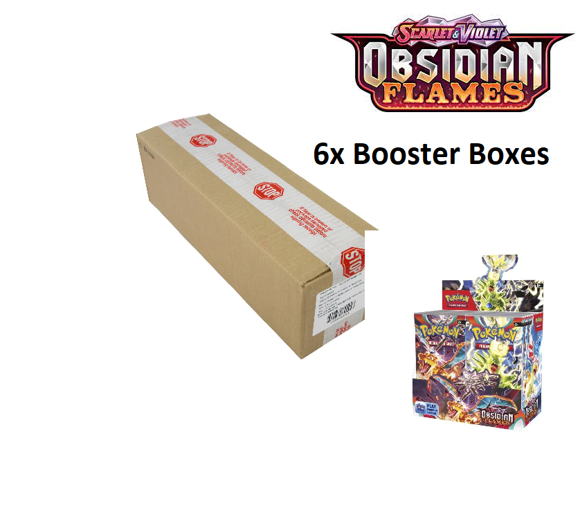 POKÉMON TCG Scarlet & Violet 3 - Obsidian Flames - Booster Case [6 Boxes]