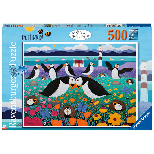 Ravensburger -  Puffinry! Puzzle 500pc