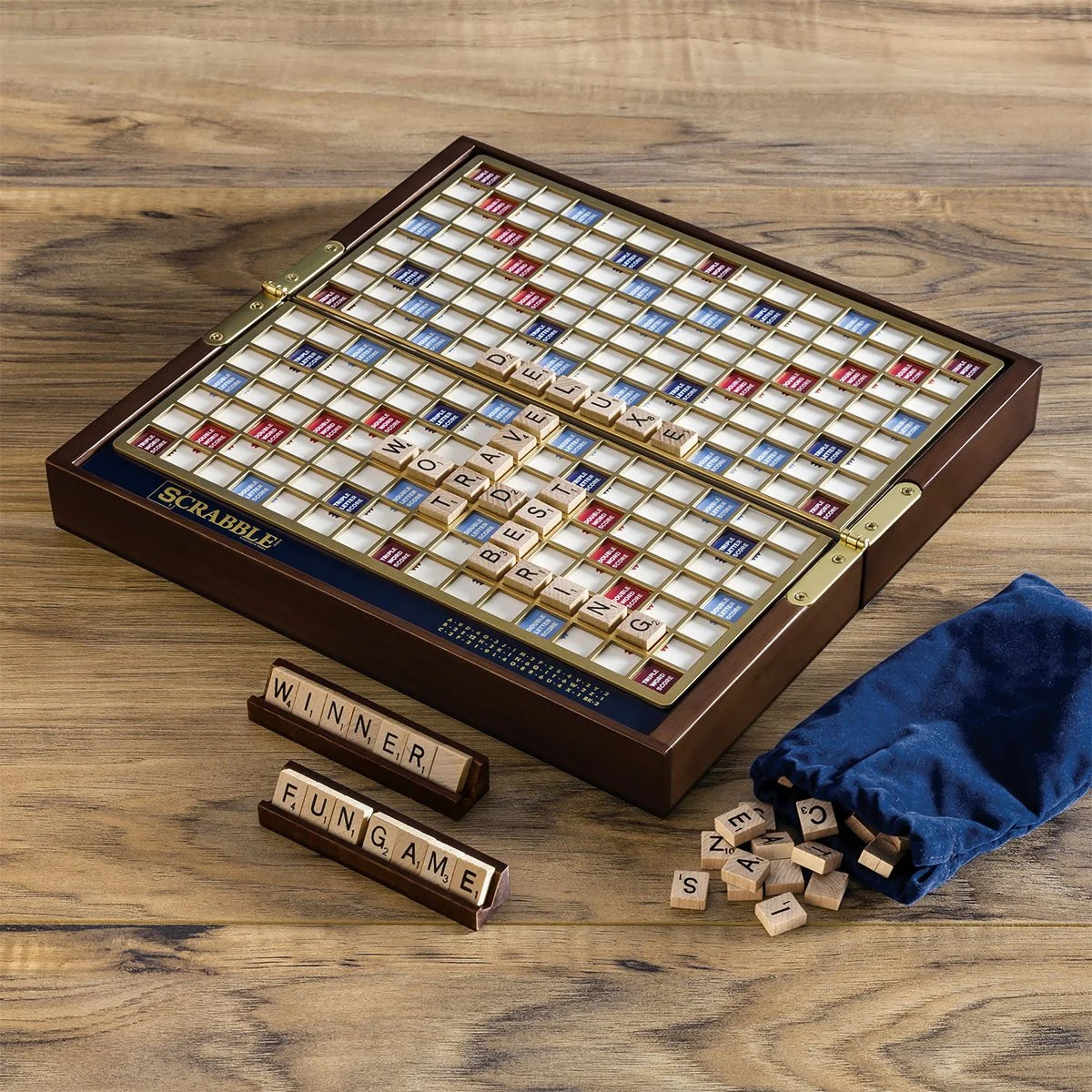 Winning Solutions Scrabble Deluxe Travel Edition Game Board