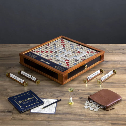 Winning Solutions Scrabble Trophy Edition with Rotating Game Board