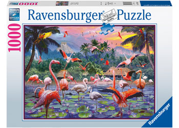 Ravensburger - Pink Flamingos Puzzle 1000pc