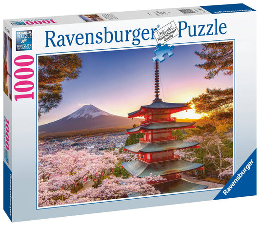 Ravensburger - Mount Fuji Cherry Blossom View Puzzle 1000pc