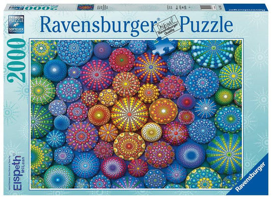 Ravensburger - Radiating Rainbow Mandalas Puzzle 2000pc