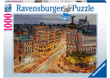 Ravensburger - Gran Via Madrid Puzzle 1000pc