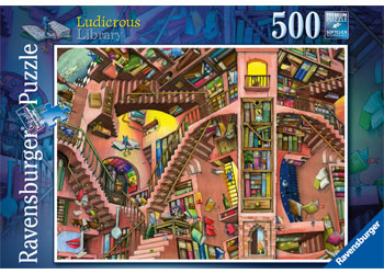 Ravensburger - Ludicrous Library Puzzle 500pc