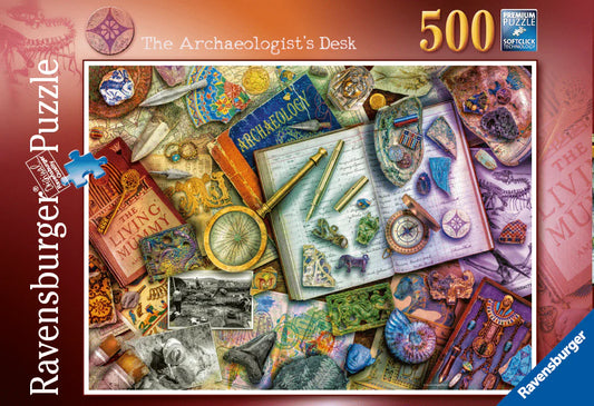Ravensburger -  The Archaeologist’s Desk Puzzle 500pc