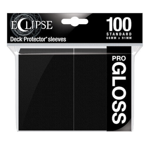 ULTRA PRO Deck Protector Standard - Gloss 100ct Black - Eclipse