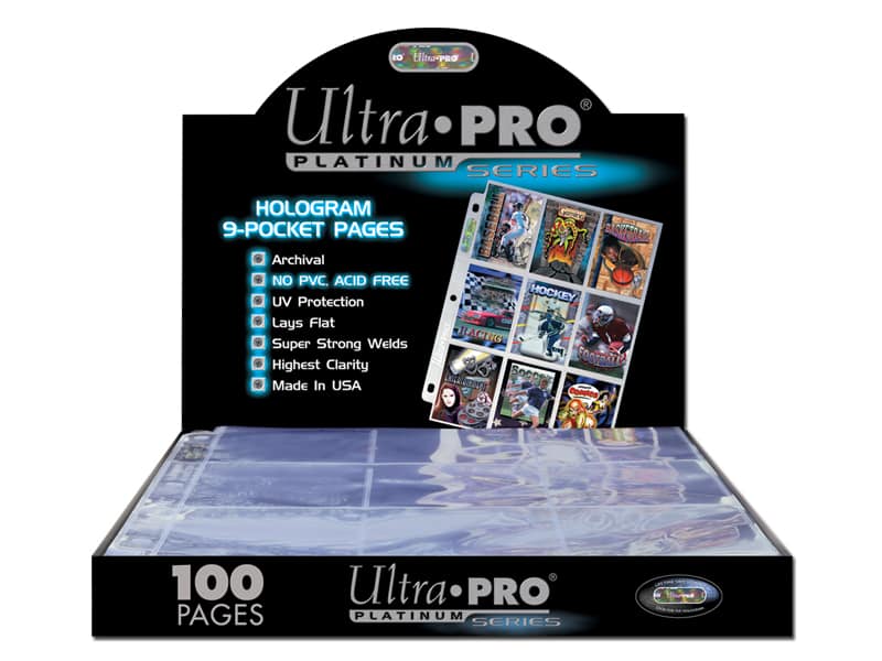 ULTRA PRO Platinum Series 9 Pocket Page (100 Sheets)