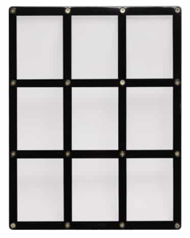 ULTRA PRO 9 Card Black Holder – Black & Clear Frame
