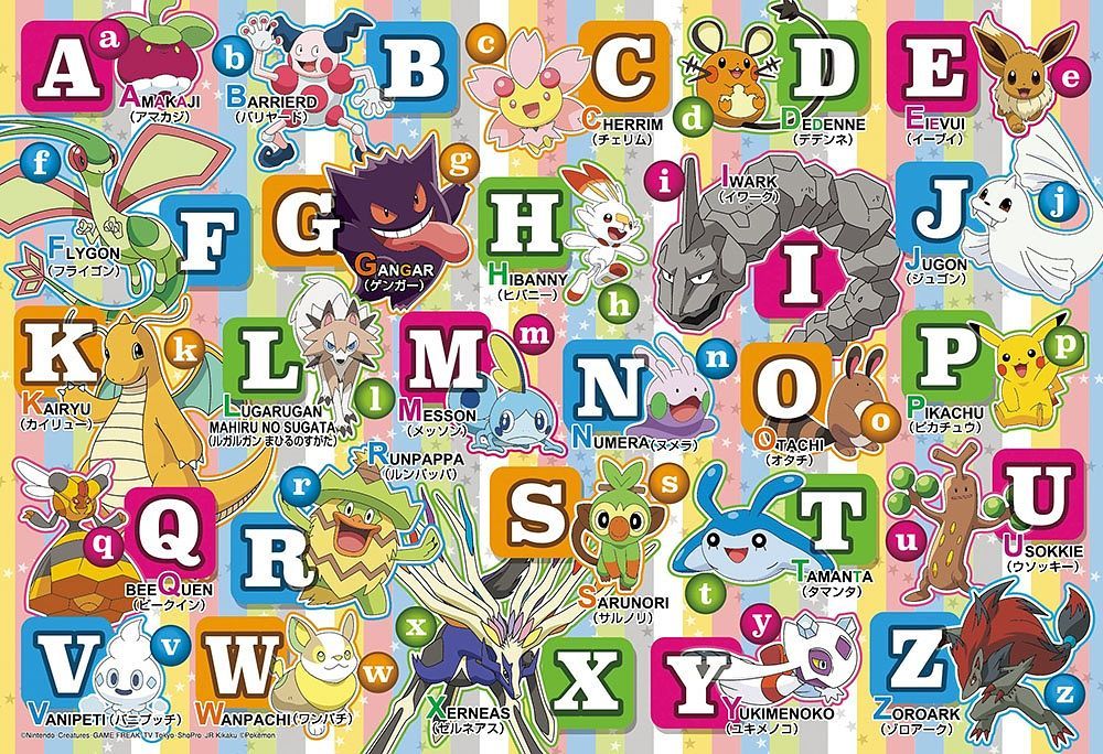 POKÉMON Learn About the Alphabet (A-Z) Puzzle (80 pcs) (38cm x 26cm)
