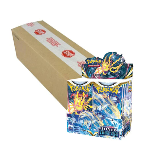 POKÉMON TCG Sword and Shield 12- Silver Tempest Booster Box Case [6 Boxes]