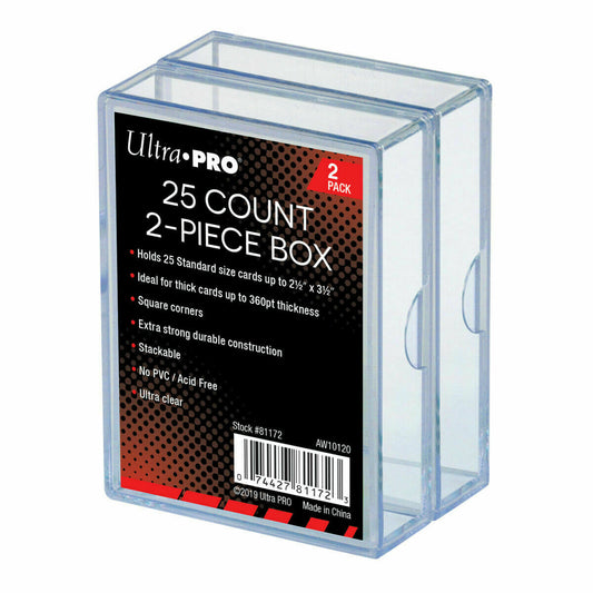 ULTRA PRO Card Storage Box - 2 Piece 25ct 2 Pack