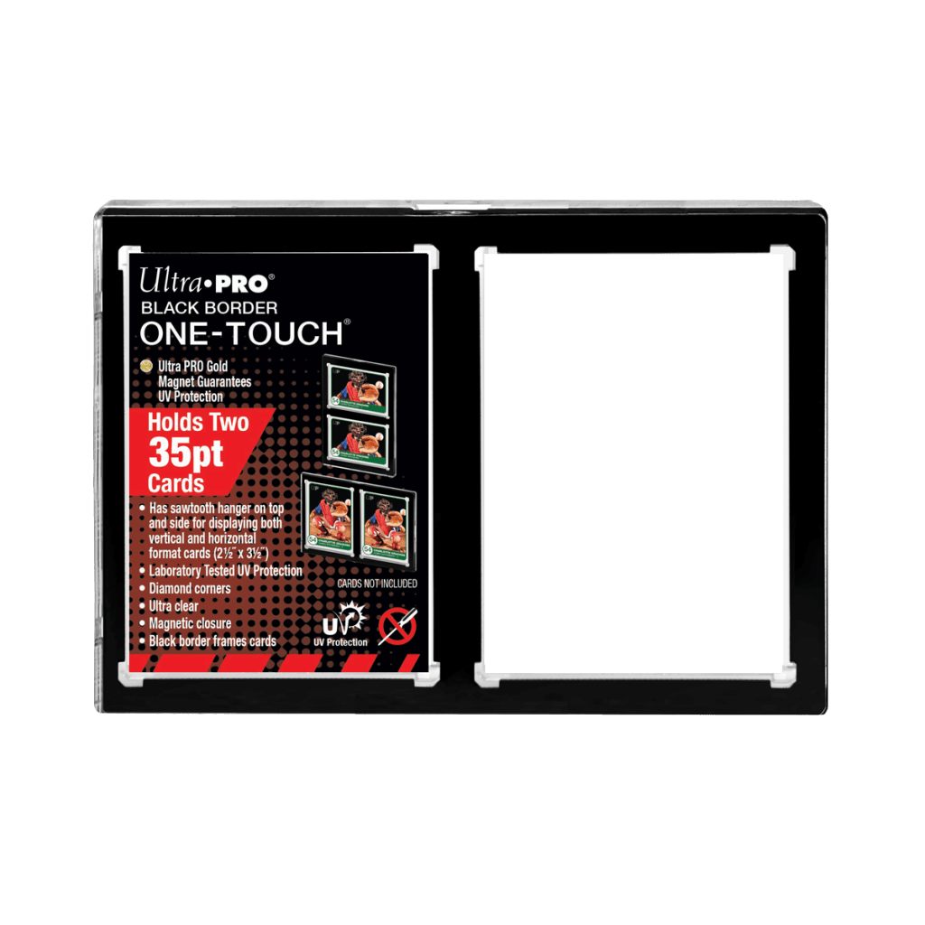 ULTRA PRO ONE TOUCH - 2-card Black Border Magnetic Closure