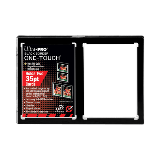 ULTRA PRO ONE TOUCH - 2-card Black Border Magnetic Closure