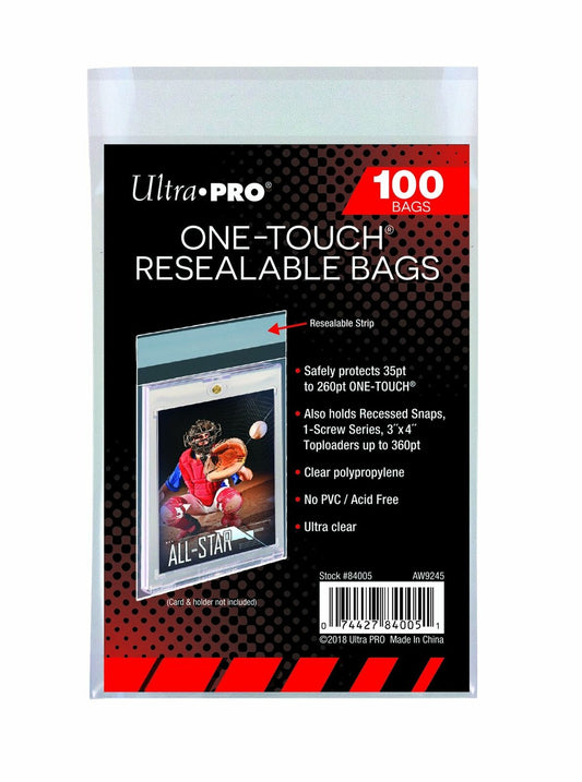 ULTRA PRO ONE-TOUCH Resealable Bag (100 per pack)
