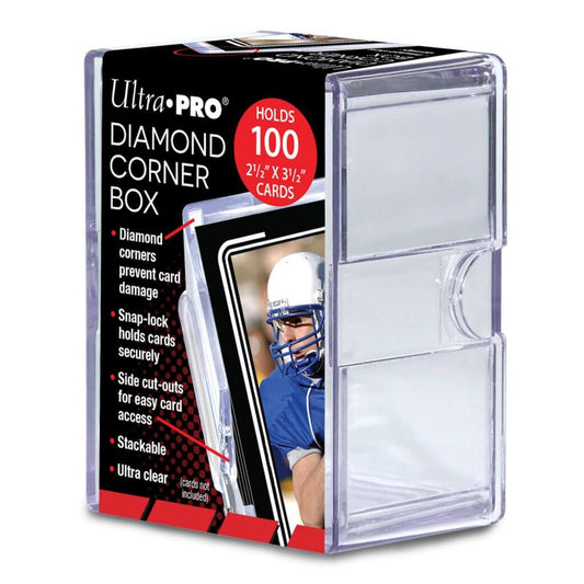 ULTRA PRO Storage Box - Clear Card Diamond Corners 100ct