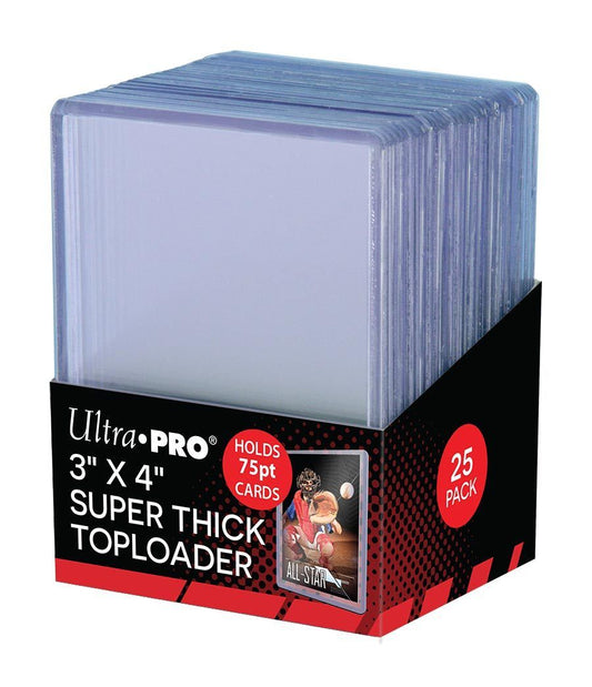 ULTRA PRO TopLoader Regular Clear (3" x 4") 75pt (PK 25)