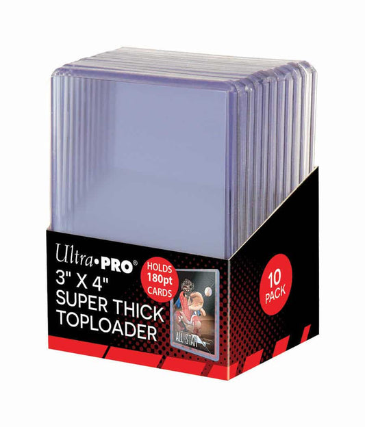 ULTRA PRO TopLoader Regular Clear (3" x 4") 180pt (PK 10)